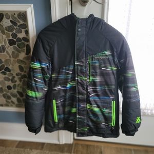 Boys ZeroXposur winter jacket green/black size M 10/12